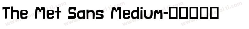 The Met Sans Medium字体转换